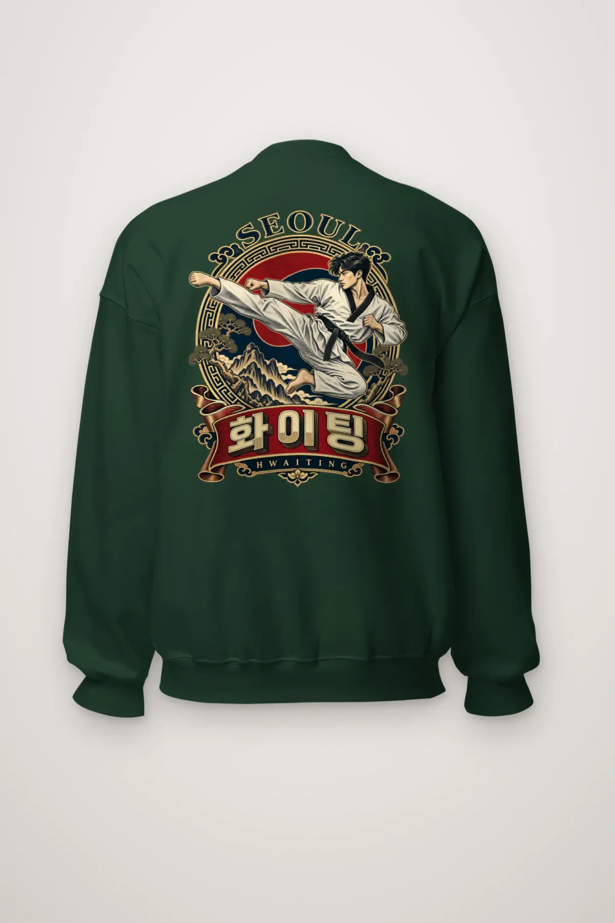 "Seoul Hwaiting" Heavy Blend Unisex Crewneck Sweatshirt