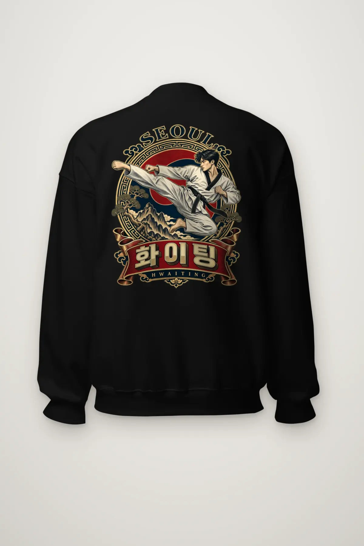 "Seoul Hwaiting" Heavy Blend Unisex Crewneck Sweatshirt