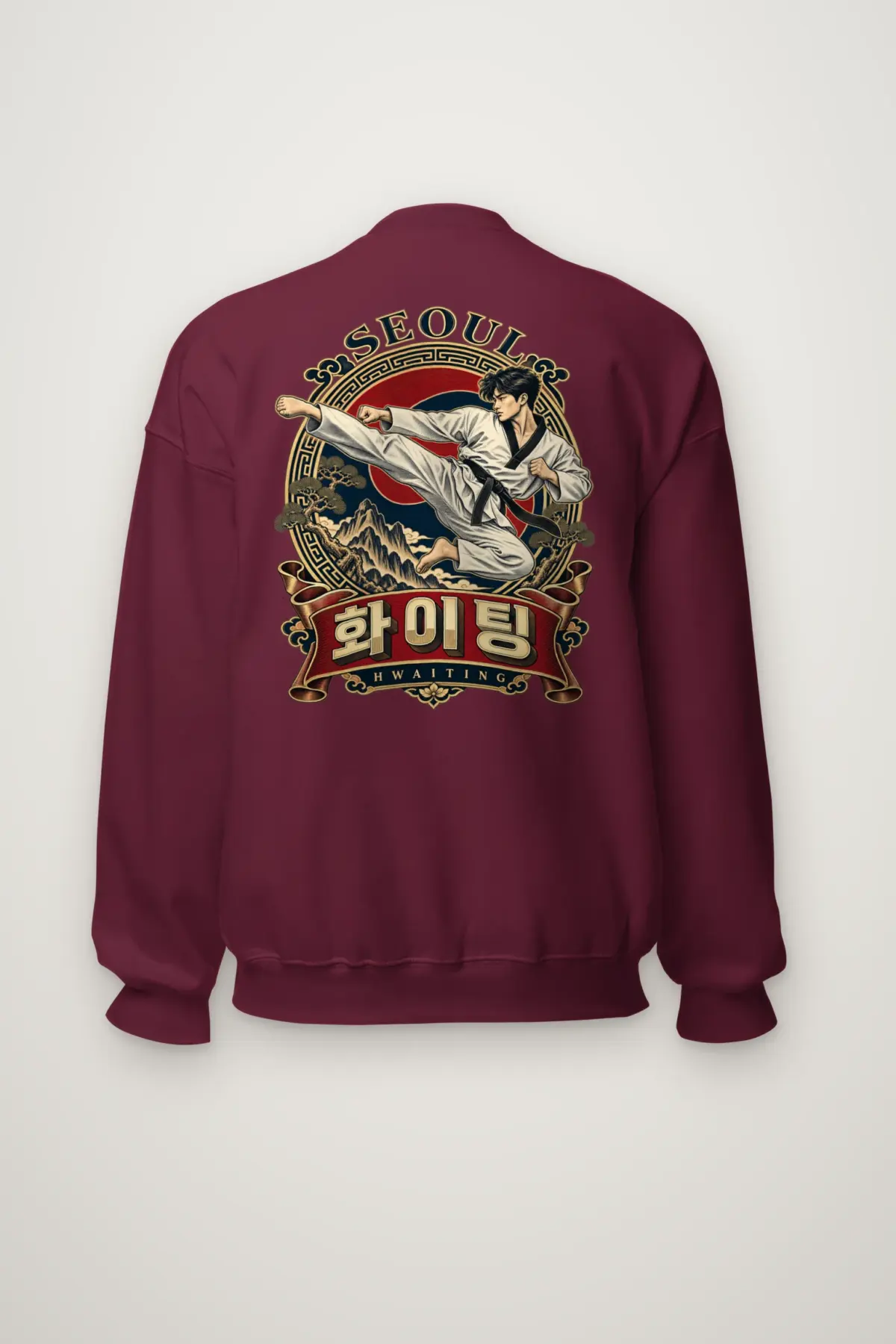 "Seoul Hwaiting" Heavy Blend Unisex Crewneck Sweatshirt
