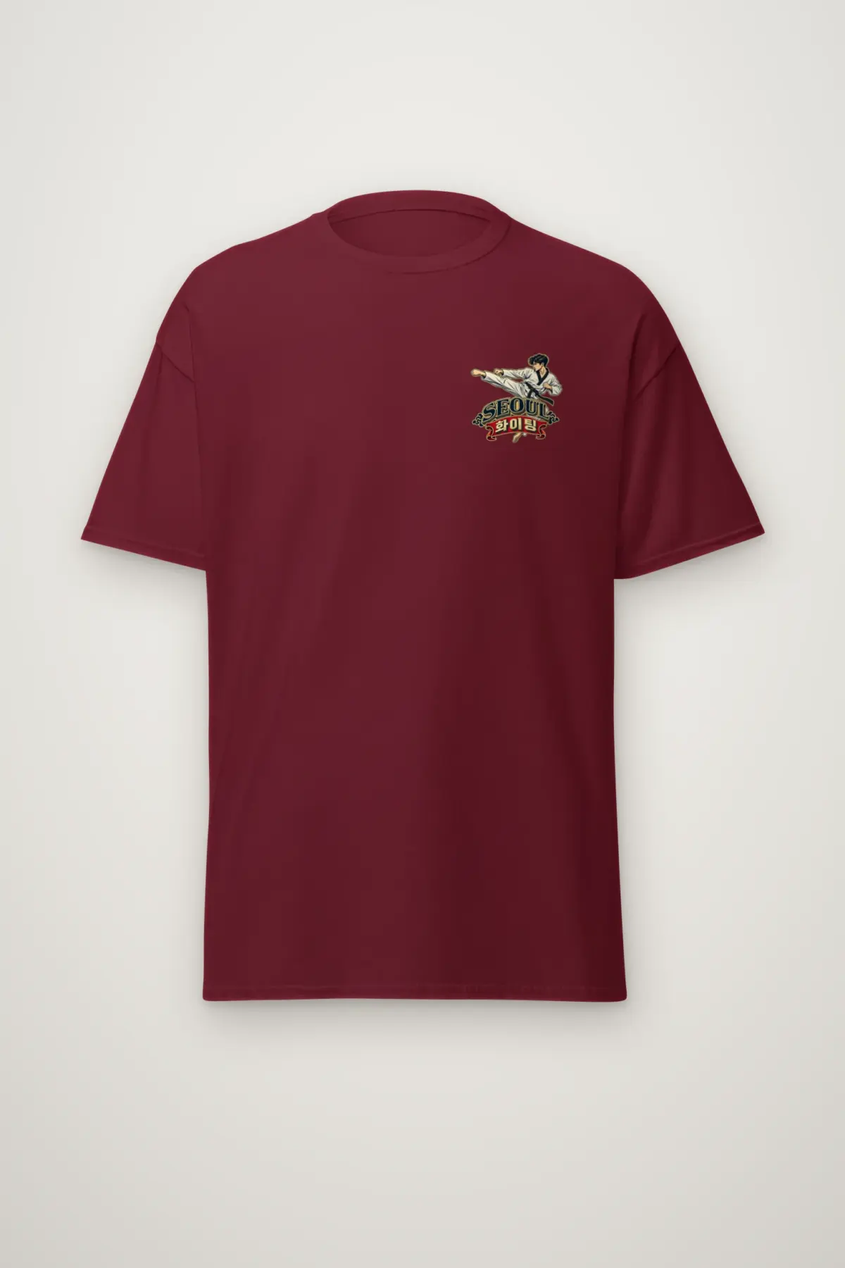 "Seoul Hwaiting" Heavyweight Unisex Crewneck T-shirt
