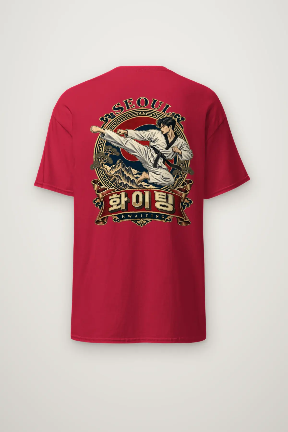 "Seoul Hwaiting" Heavyweight Unisex Crewneck T-shirt