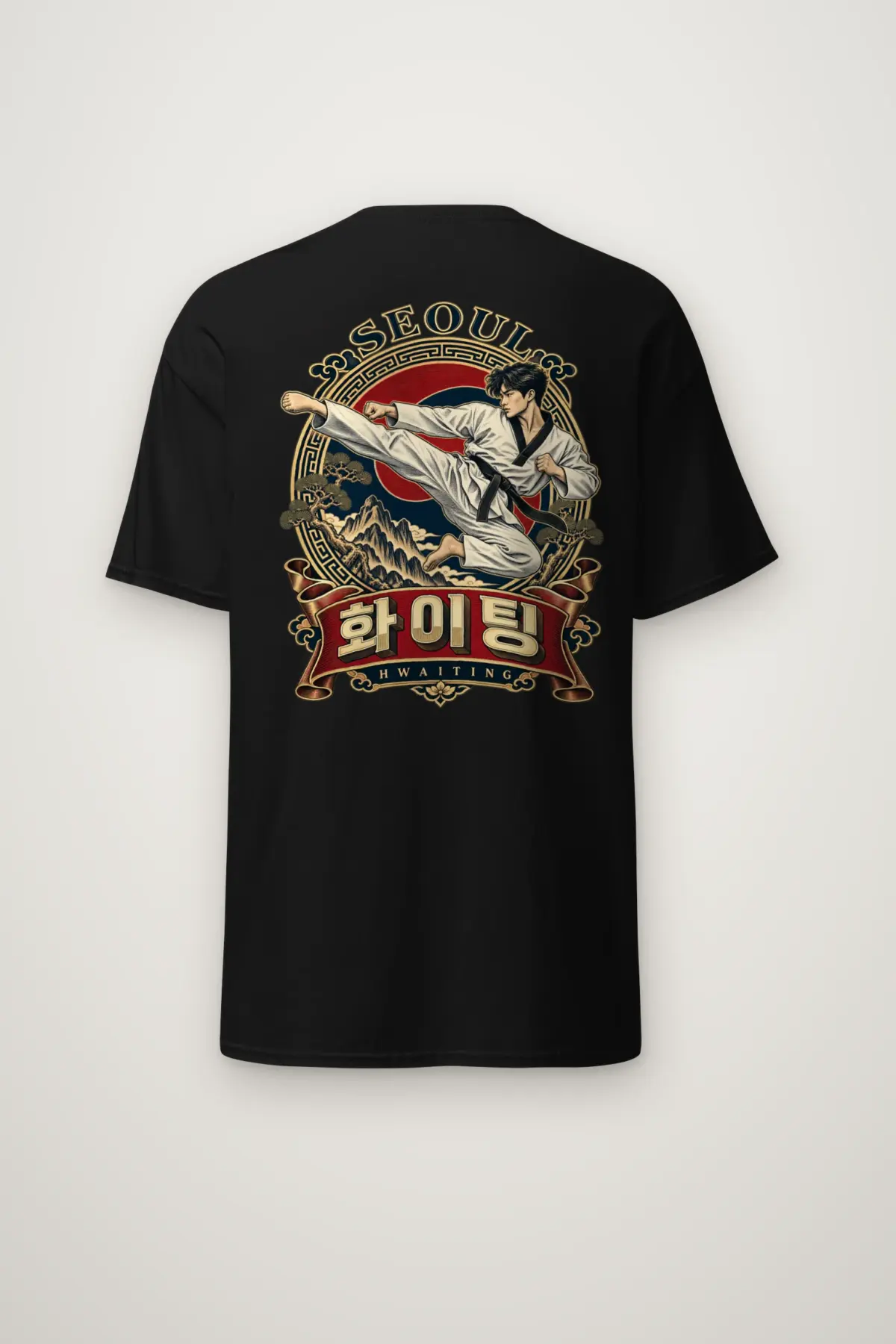 "Seoul Hwaiting" Heavyweight Unisex Crewneck T-shirt