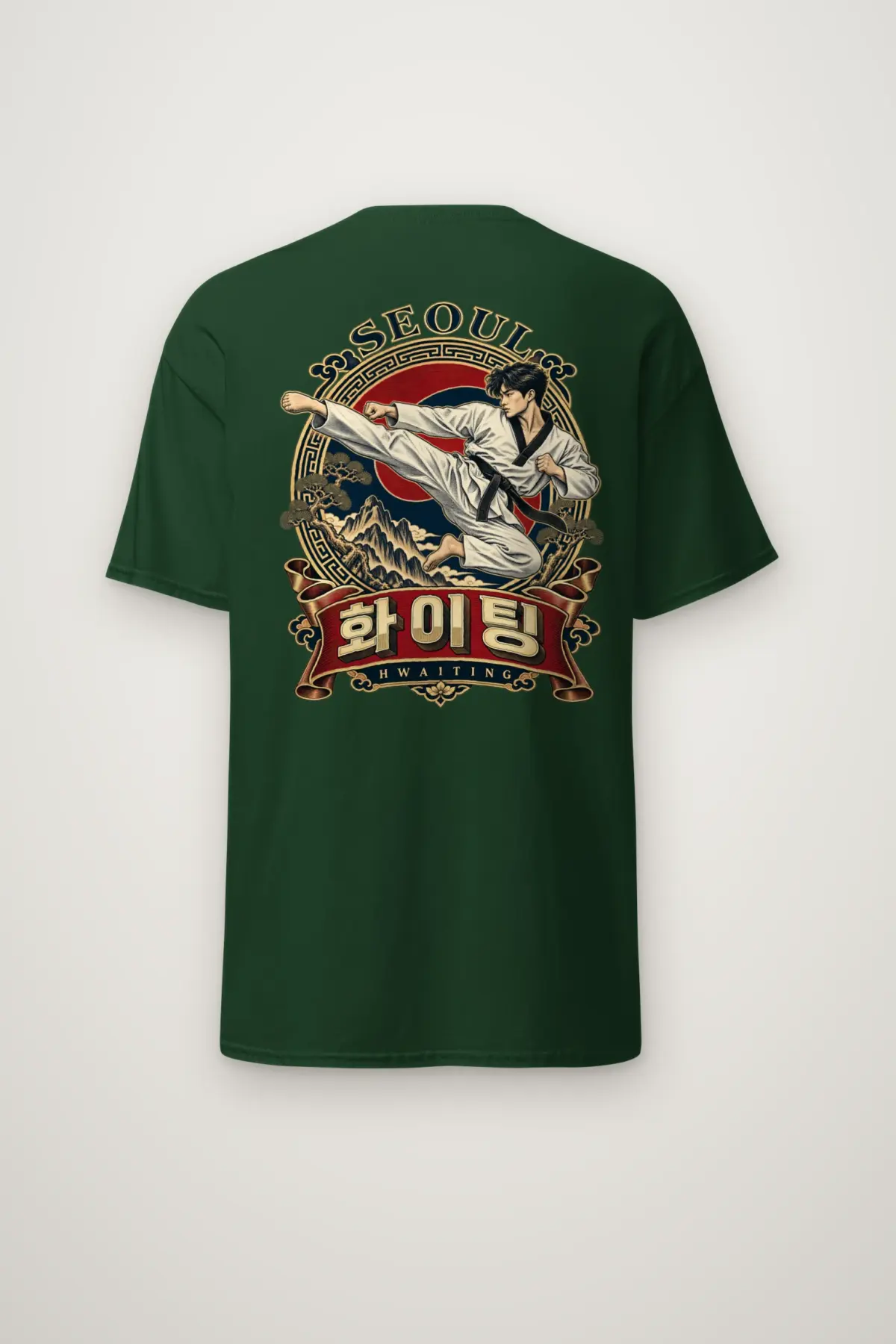 "Seoul Hwaiting" Heavyweight Unisex Crewneck T-shirt