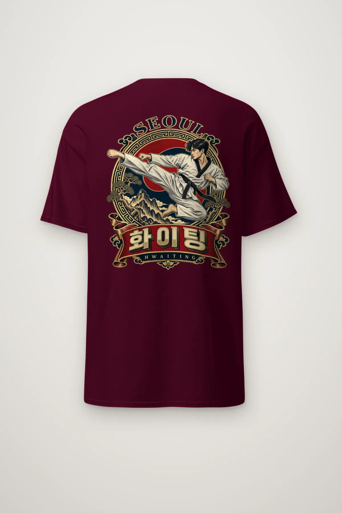 "Seoul Hwaiting" Heavyweight Unisex Crewneck T-shirt