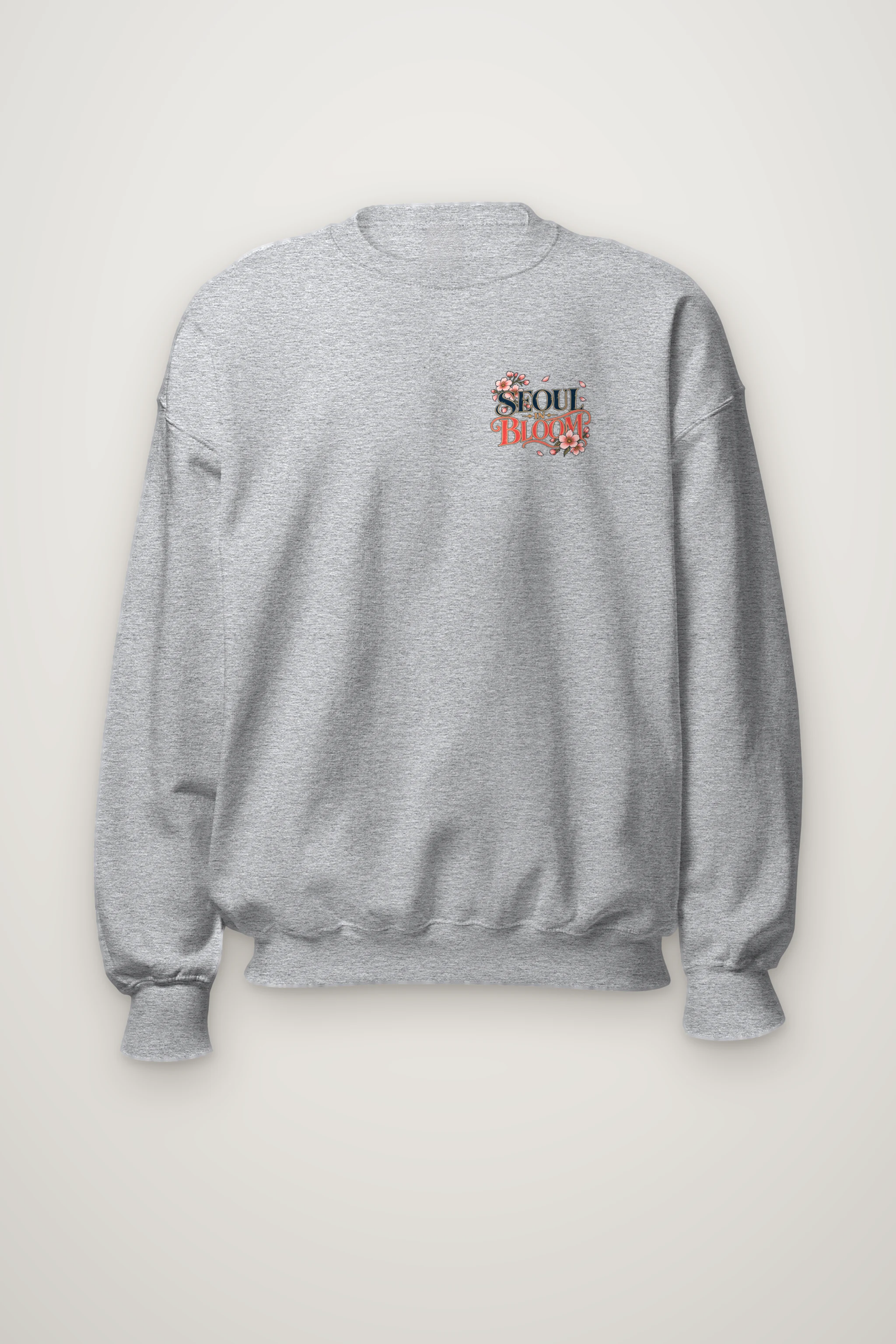"Seoul In Bloom" Heavy Blend Unisex Crewneck Sweatshirt