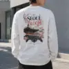 "Seoul In Bloom" Unisex Longsleeve T-shirt | Gildan 2400