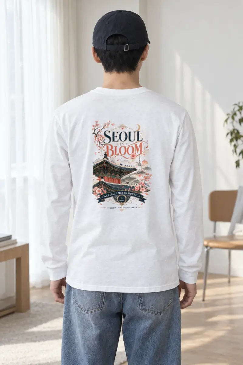 "Seoul In Bloom" Unisex Longsleeve T-shirt