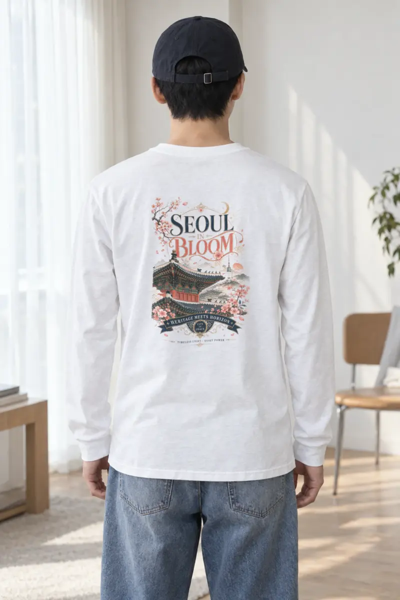 "Seoul In Bloom" Unisex Longsleeve T-shirt