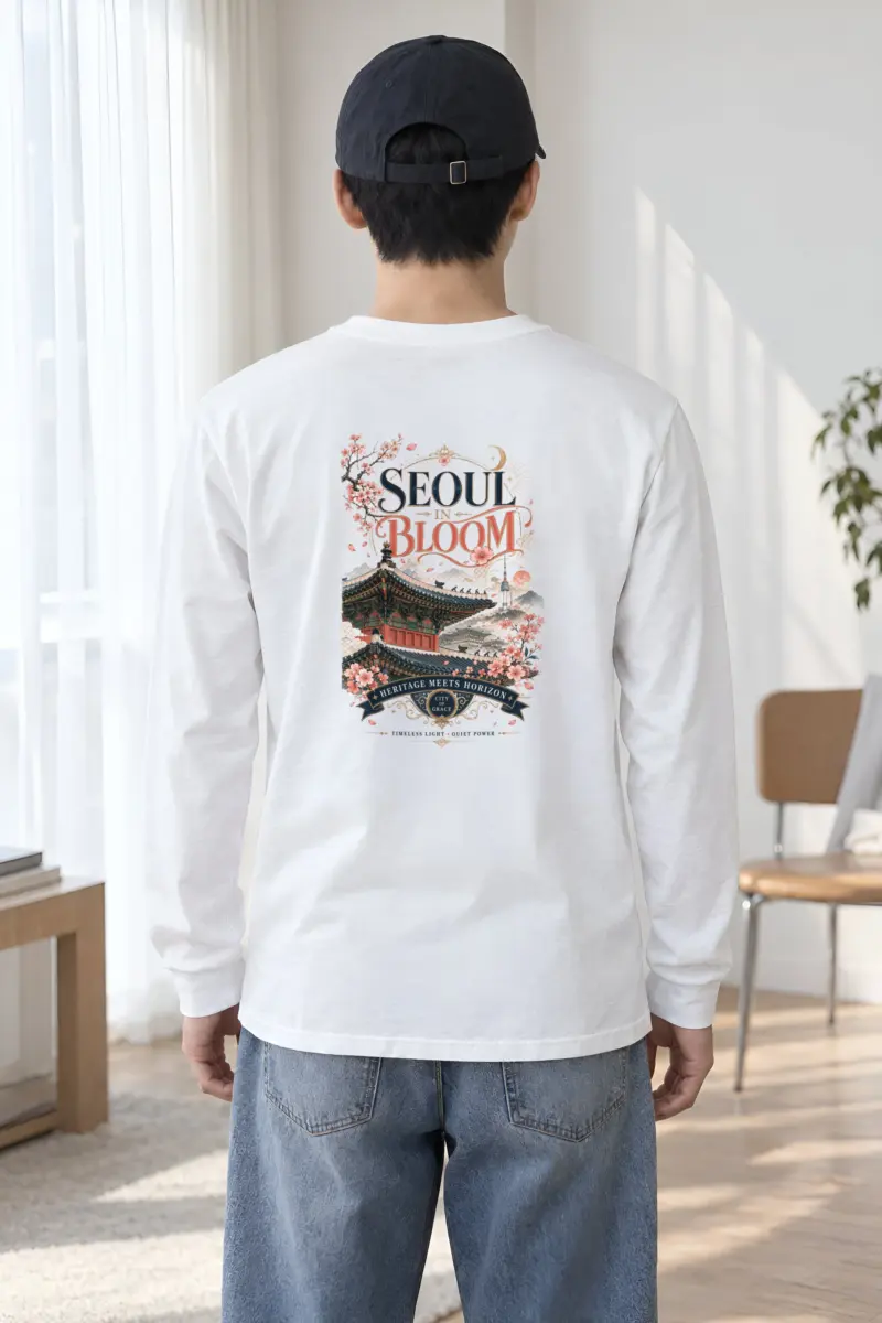 "Seoul In Bloom" Unisex Longsleeve T-shirt