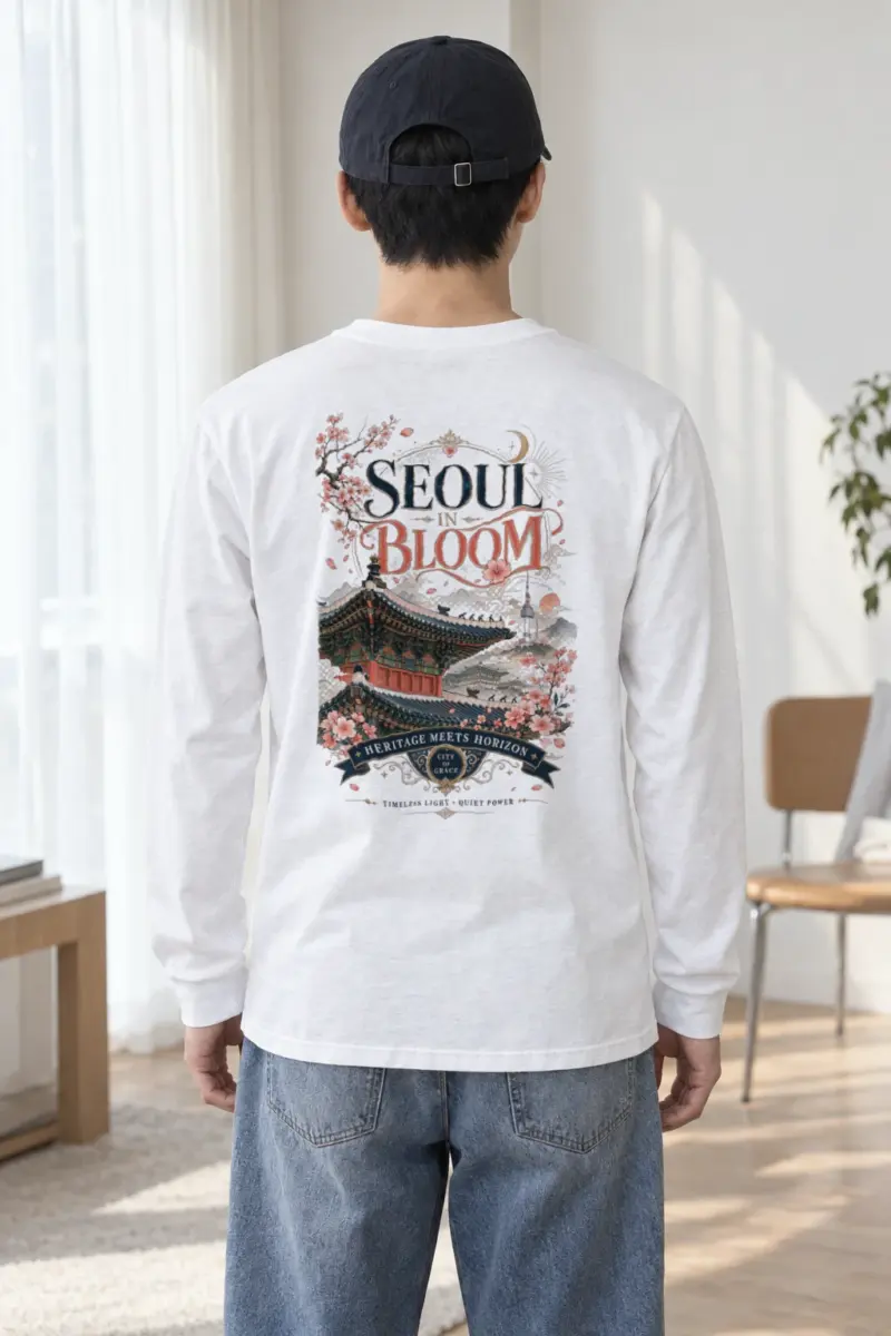 "Seoul In Bloom" Unisex Longsleeve T-shirt