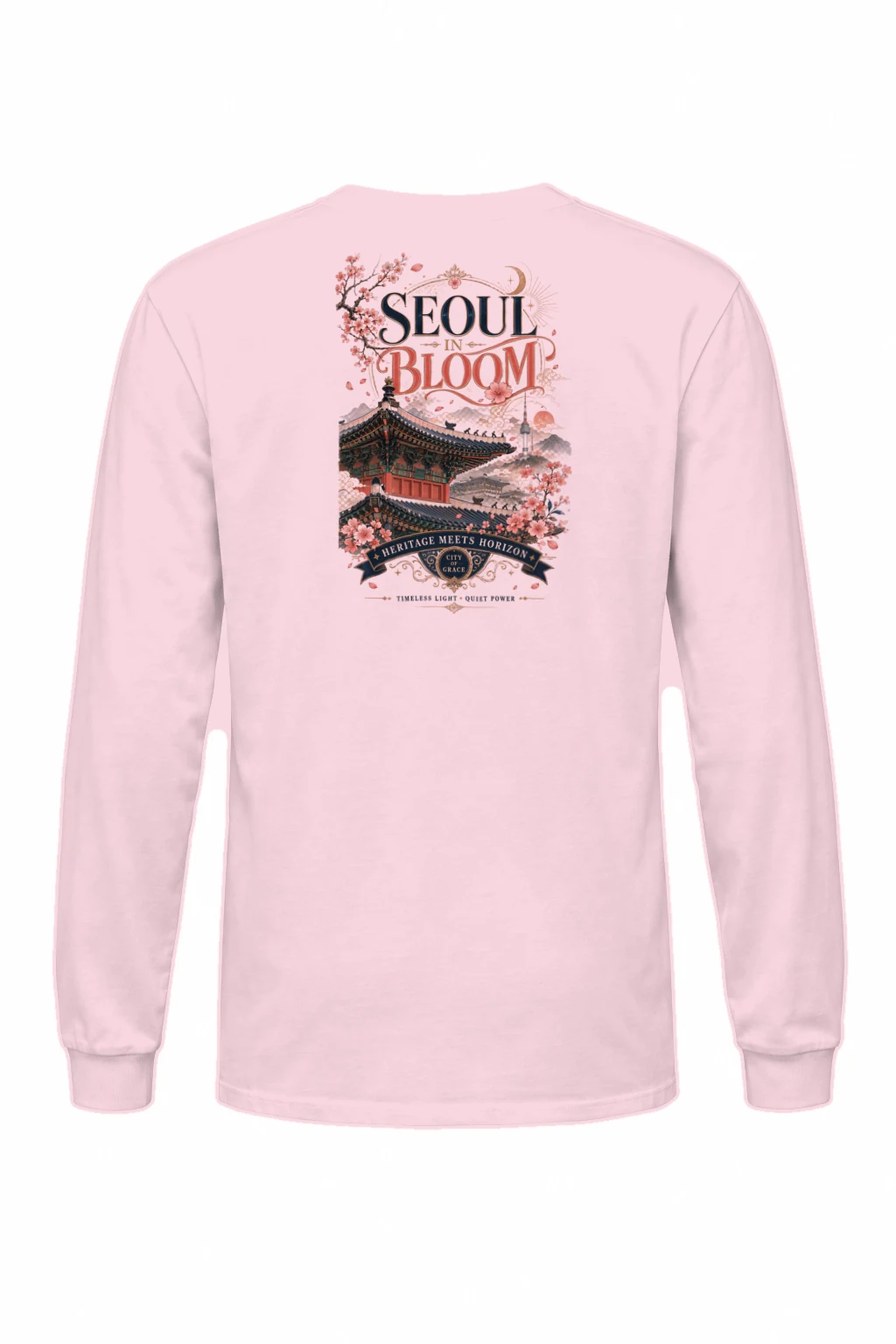 "Seoul In Bloom" Unisex Longsleeve T-shirt | Gildan 2400