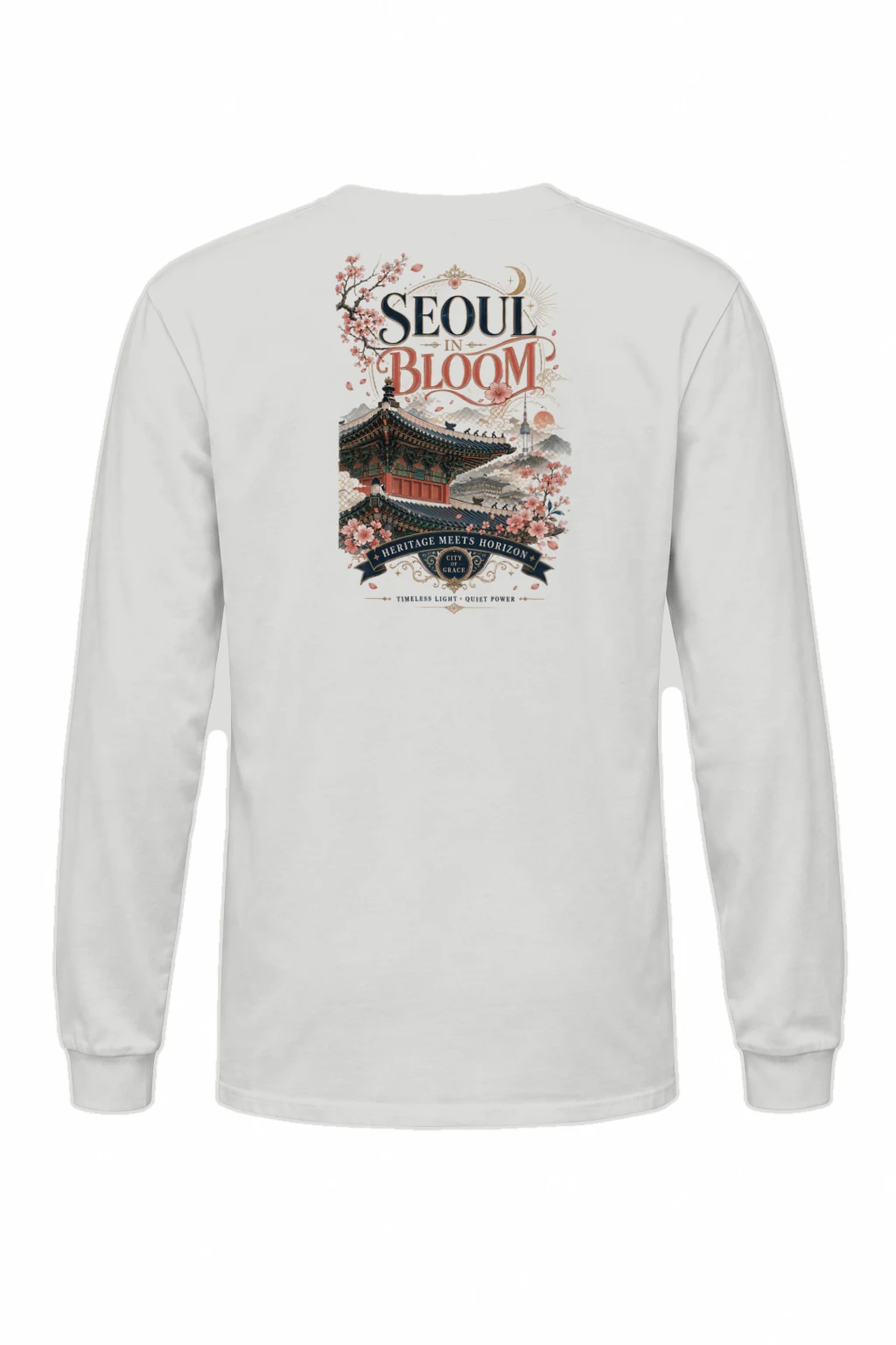 "Seoul In Bloom" Unisex Longsleeve T-shirt | Gildan 2400