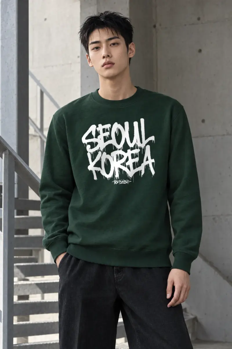 "Seoul Korea" Heavy Blend Unisex Crewneck Sweatshirt