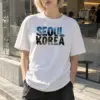 "Seoul Korea" Heavyweight Unisex Crewneck T-shirt | Gildan 5000