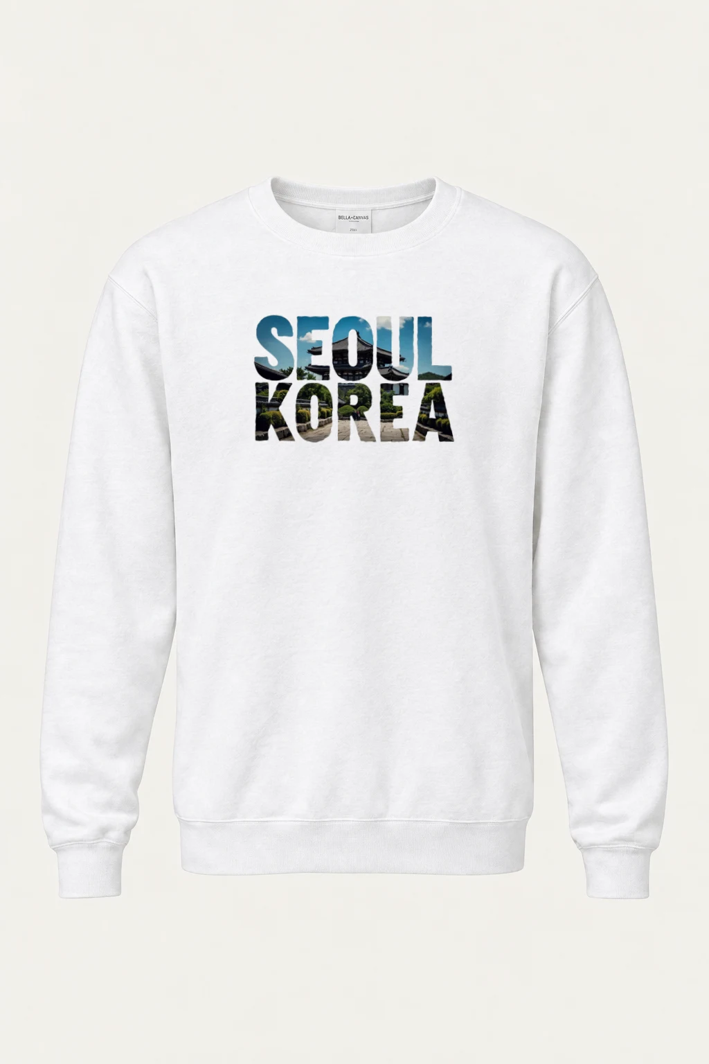 "Seoul Korea Palace" Heavy Blend Unisex Crewneck Sweatshirt | Gildan 18000