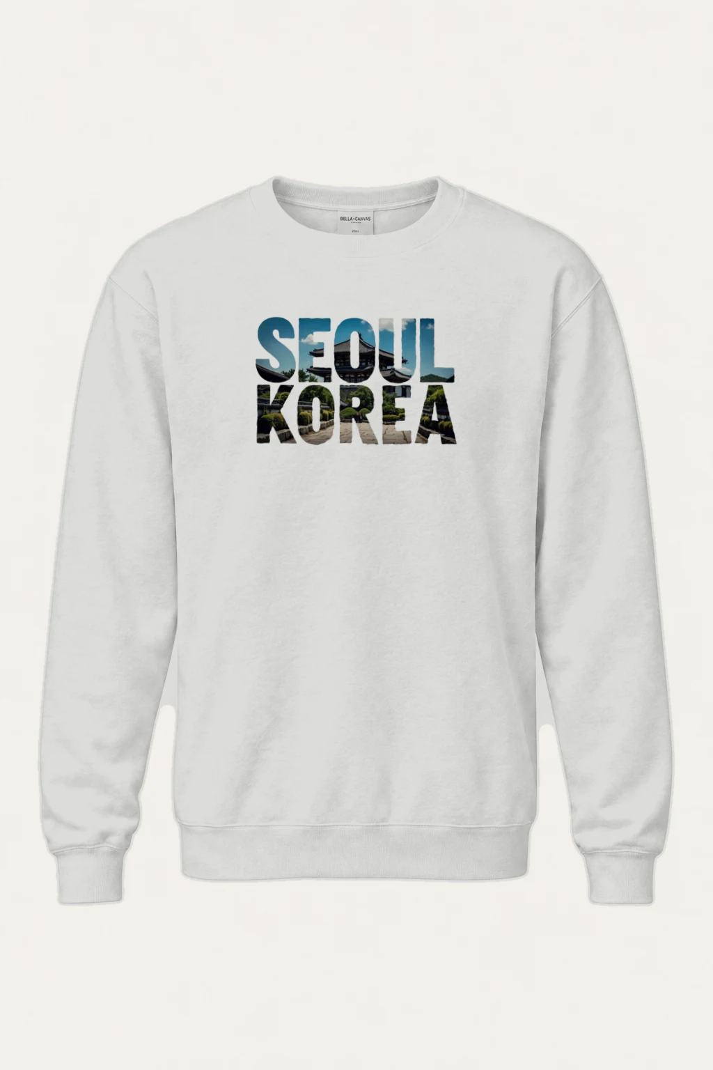 "Seoul Korea Palace" Heavy Blend Unisex Crewneck Sweatshirt | Gildan 18000