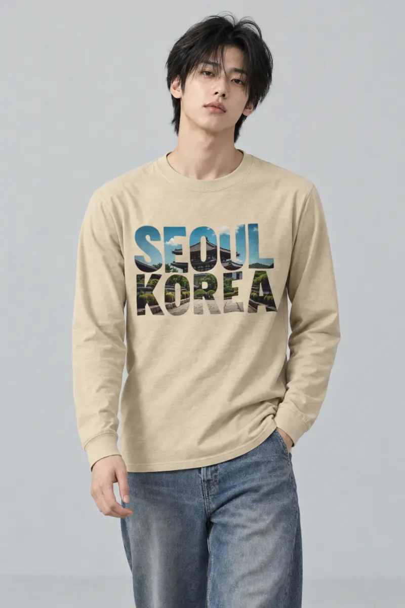 "Seoul Korea Palace" Unisex Longsleeve T-shirt