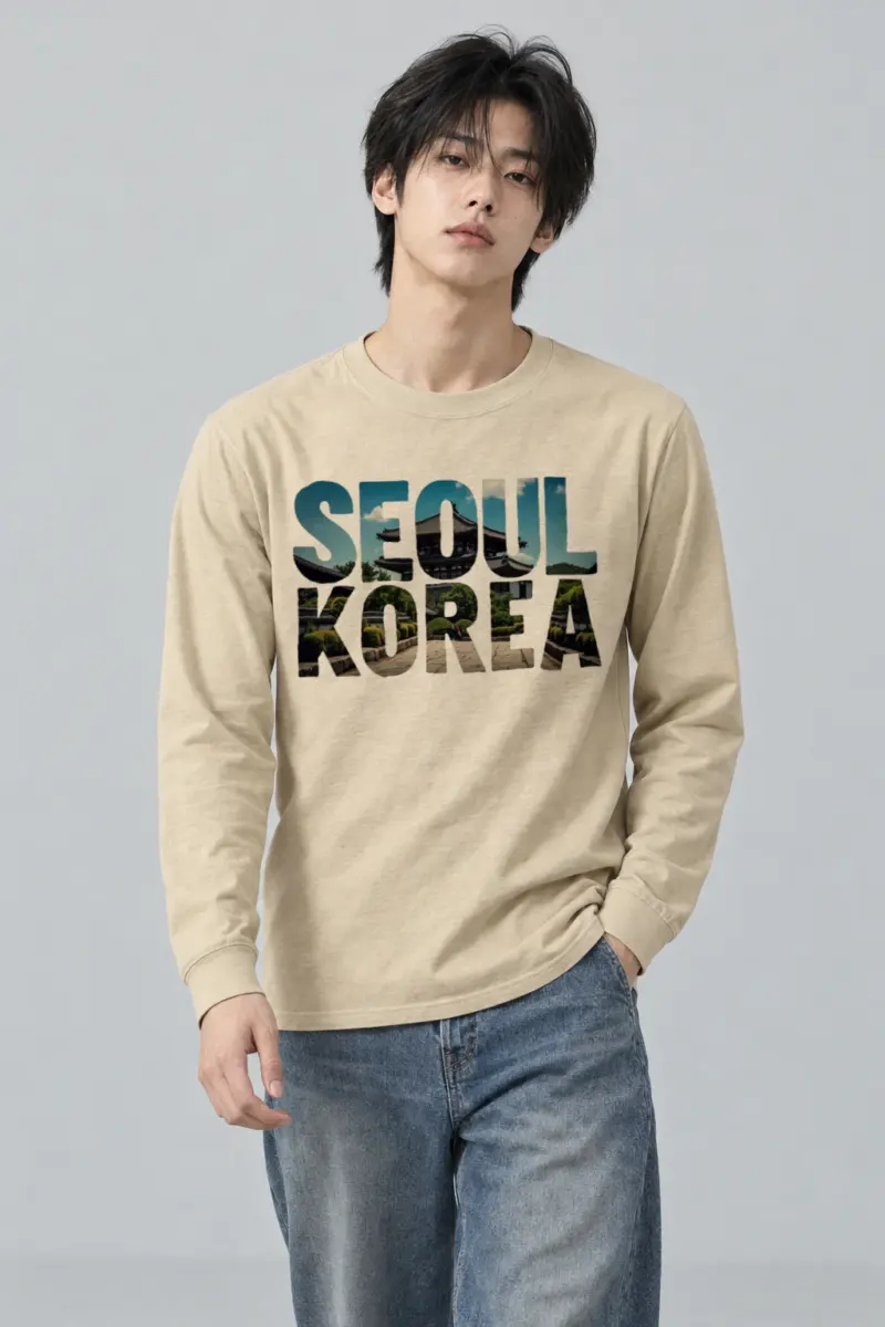"Seoul Korea Palace" Unisex Longsleeve T-shirt | Gildan 2400