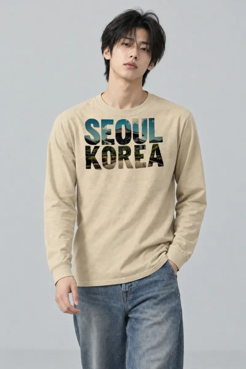 "Seoul Korea Palace" Unisex Longsleeve T-shirt