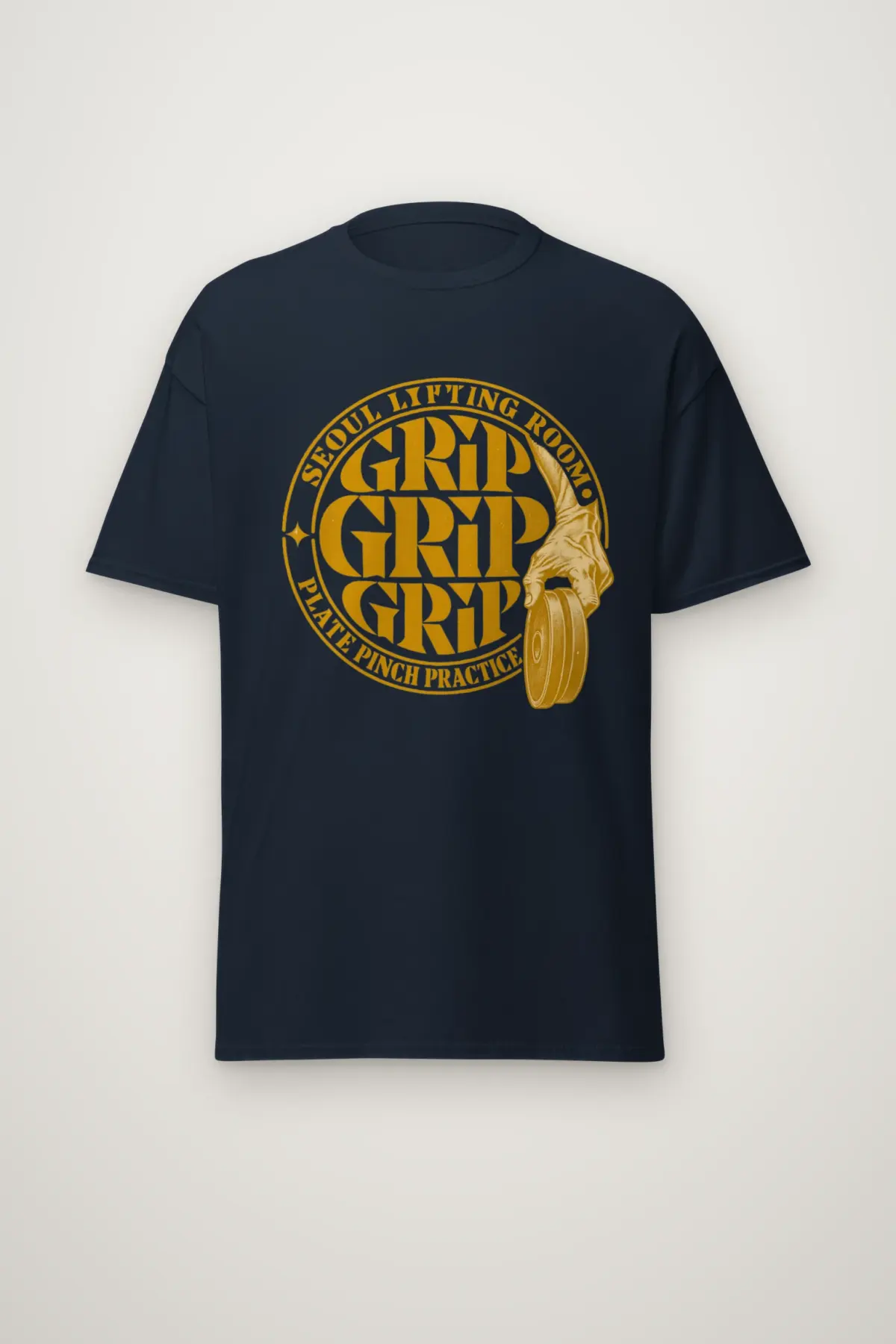 "Seoul Lifting Room Grip" Heavyweight Unisex Crewneck T-shirt
