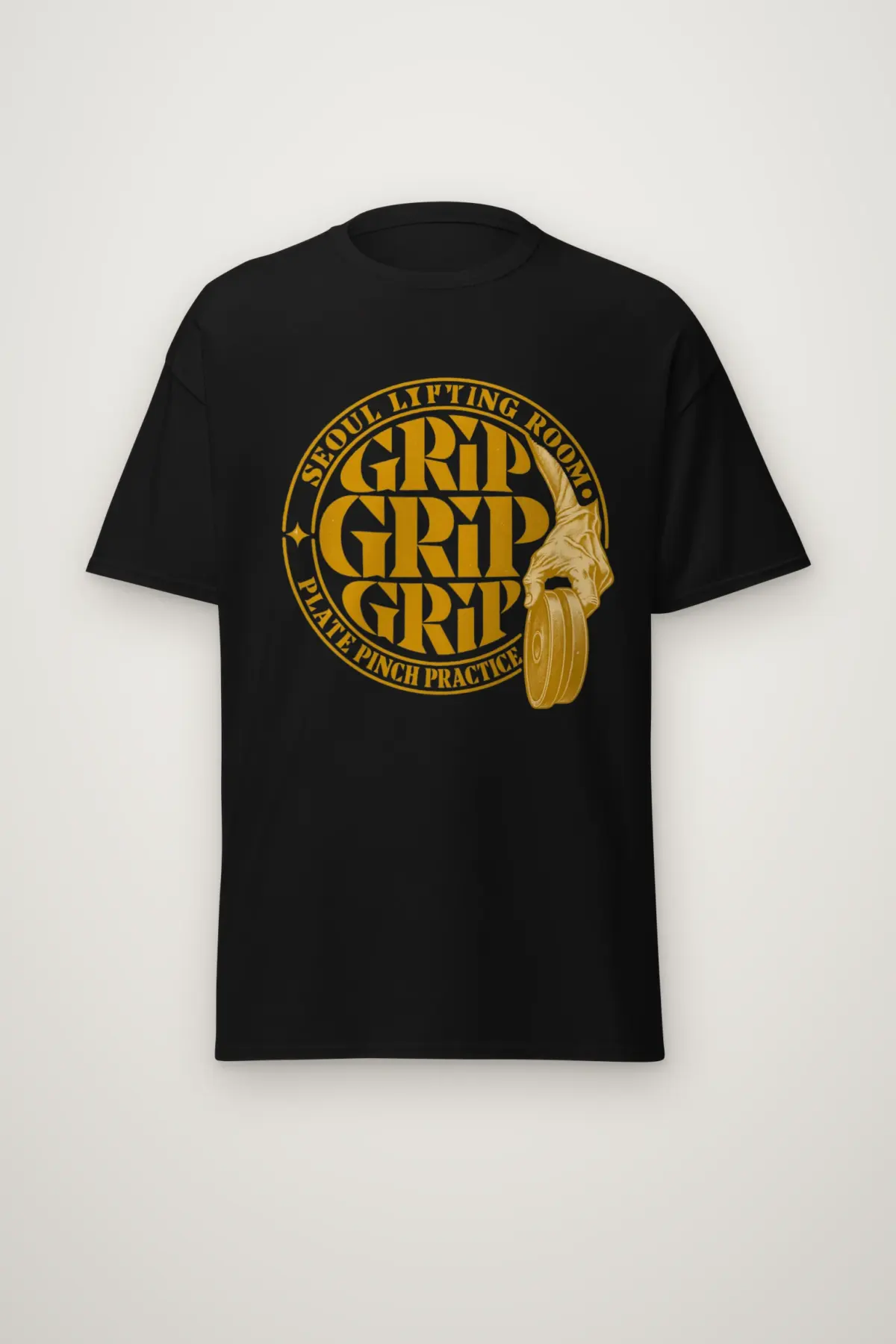 "Seoul Lifting Room Grip" Heavyweight Unisex Crewneck T-shirt