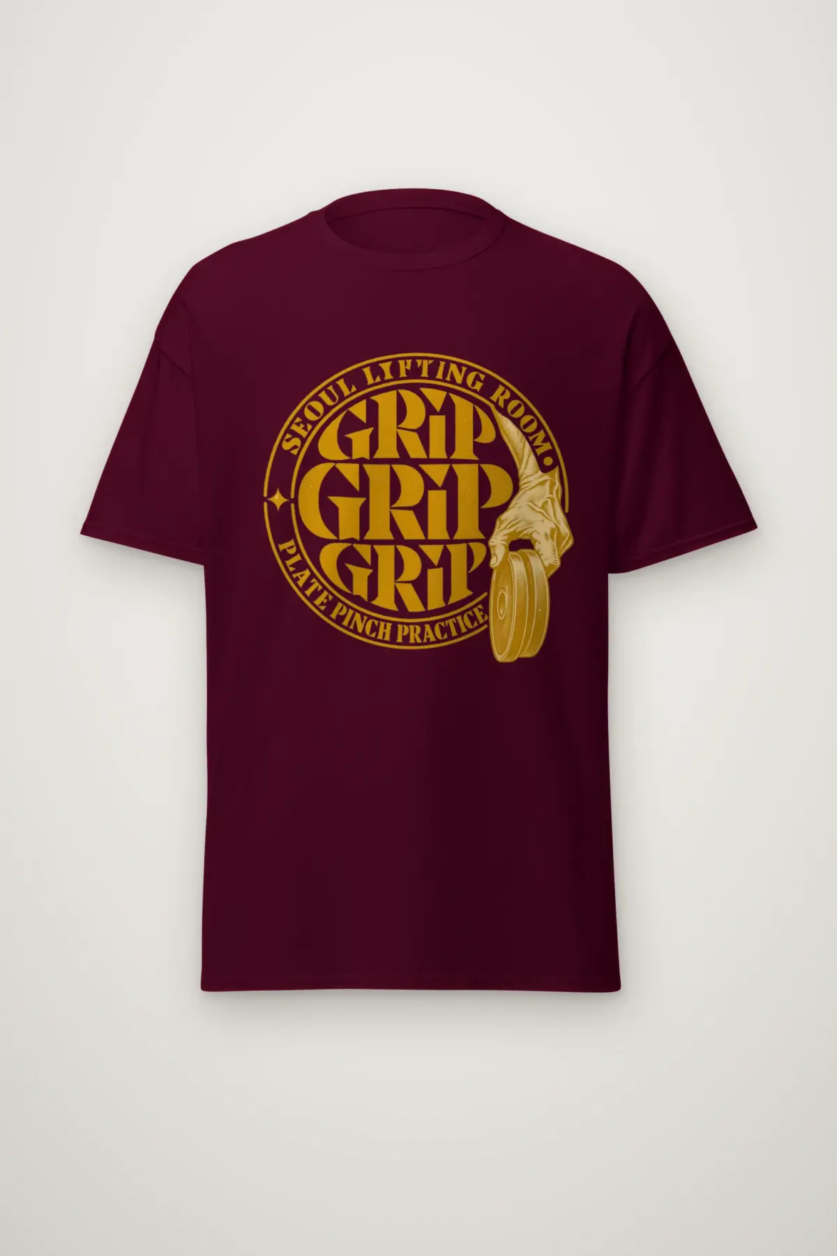 "Seoul Lifting Room Grip" Heavyweight Unisex Crewneck T-shirt