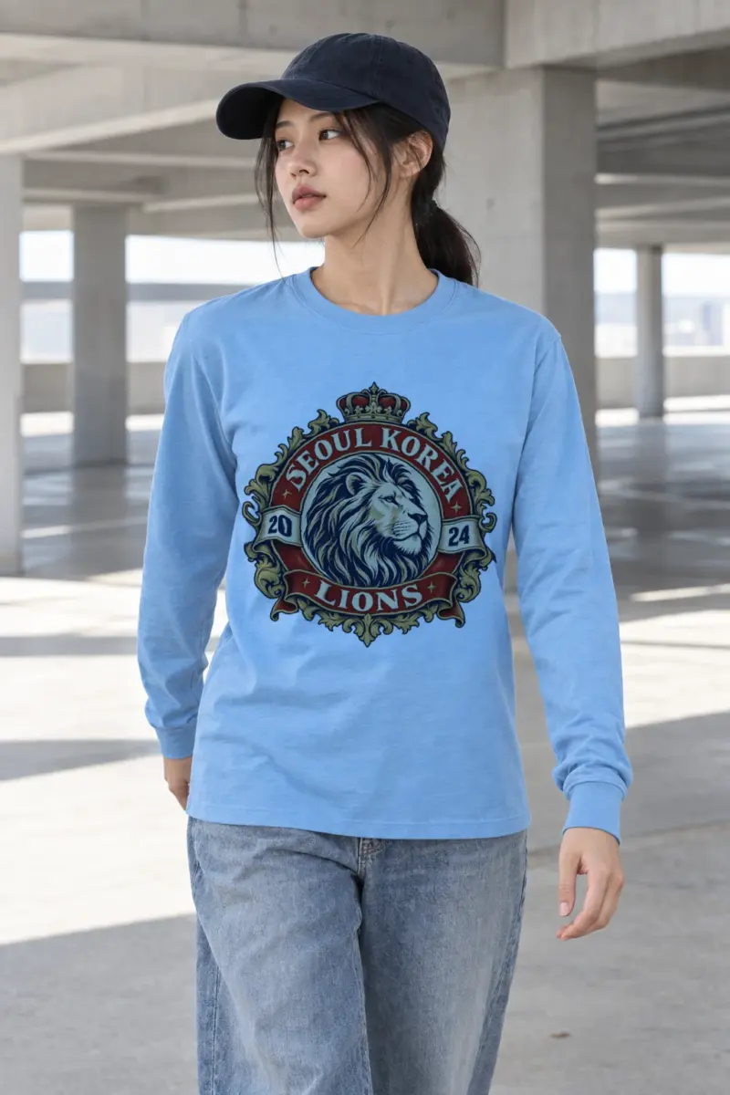 "Seoul Lions 2024" Unisex Longsleeve T-shirt | Gildan 2400