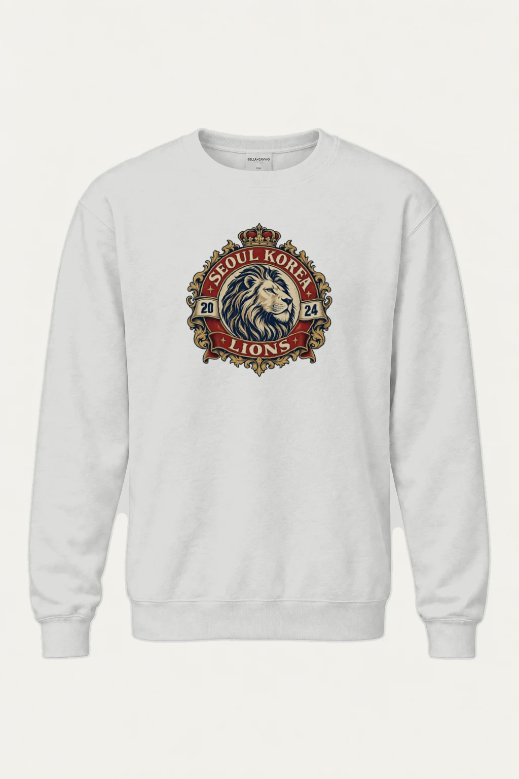 "Seoul Lions Crest" Heavy Blend Unisex Crewneck Sweatshirt | Gildan 18000