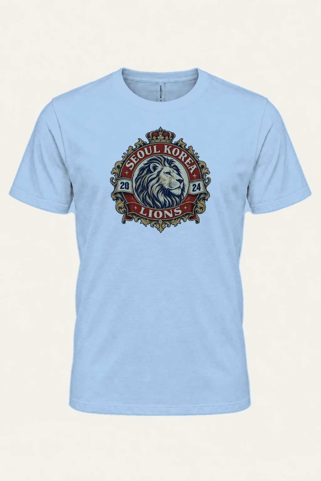 "Seoul Lions Crest" Heavyweight Unisex Crewneck T-shirt | Gildan 5000