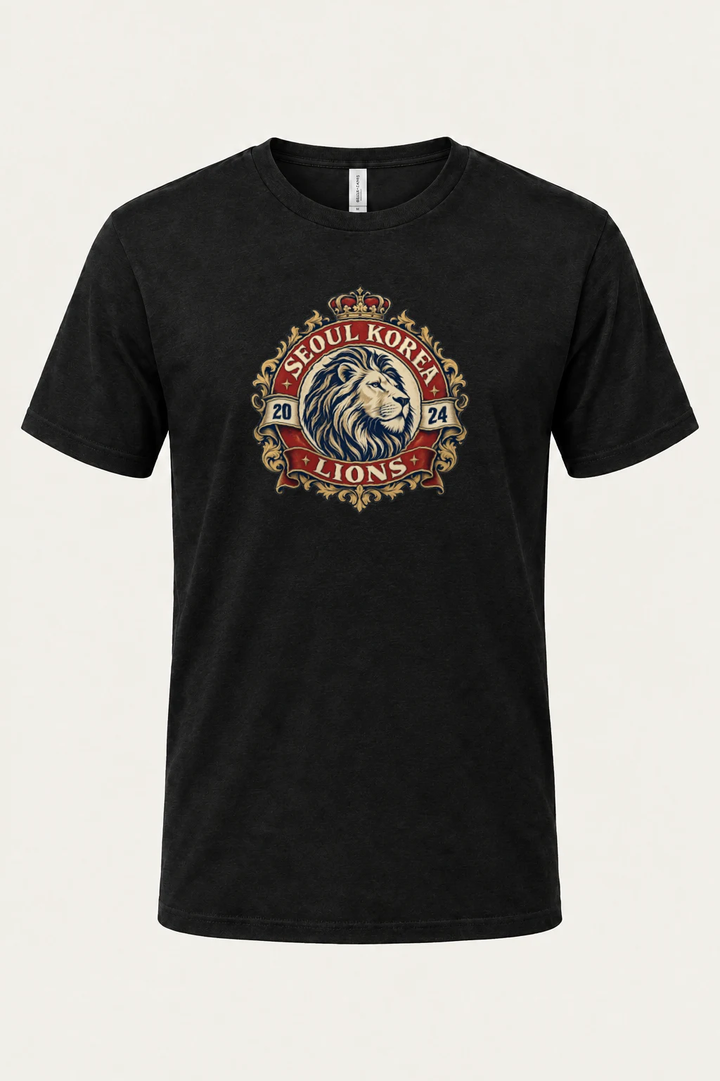 "Seoul Lions Crest" Heavyweight Unisex Crewneck T-shirt | Gildan 5000