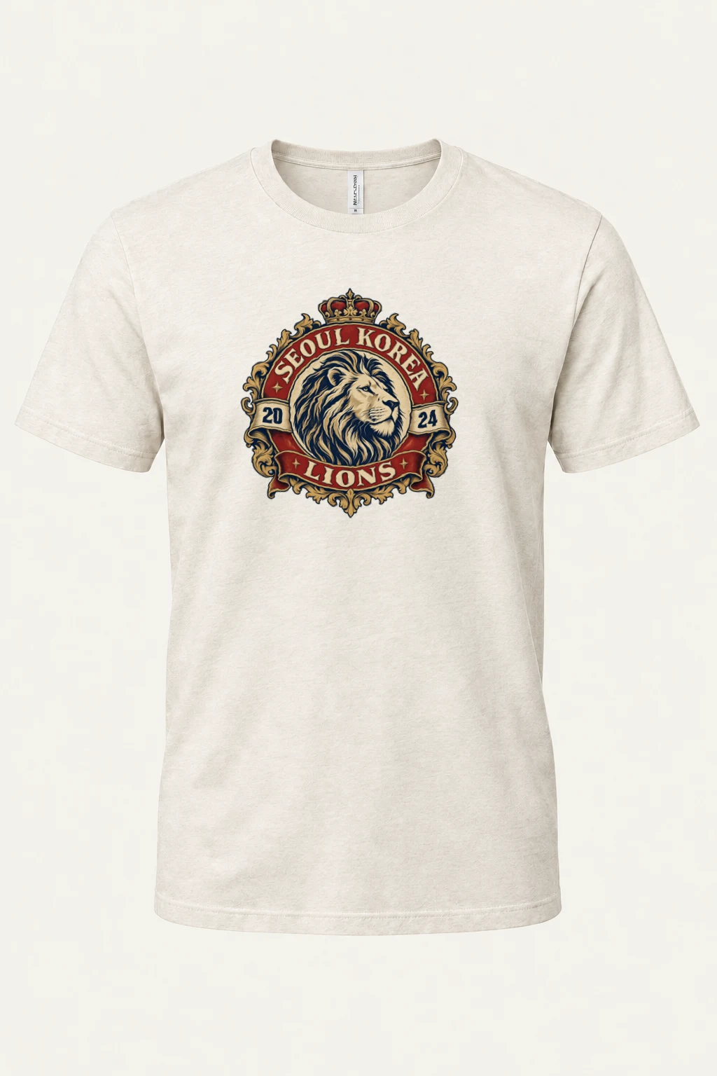 "Seoul Lions Crest" Heavyweight Unisex Crewneck T-shirt | Gildan 5000