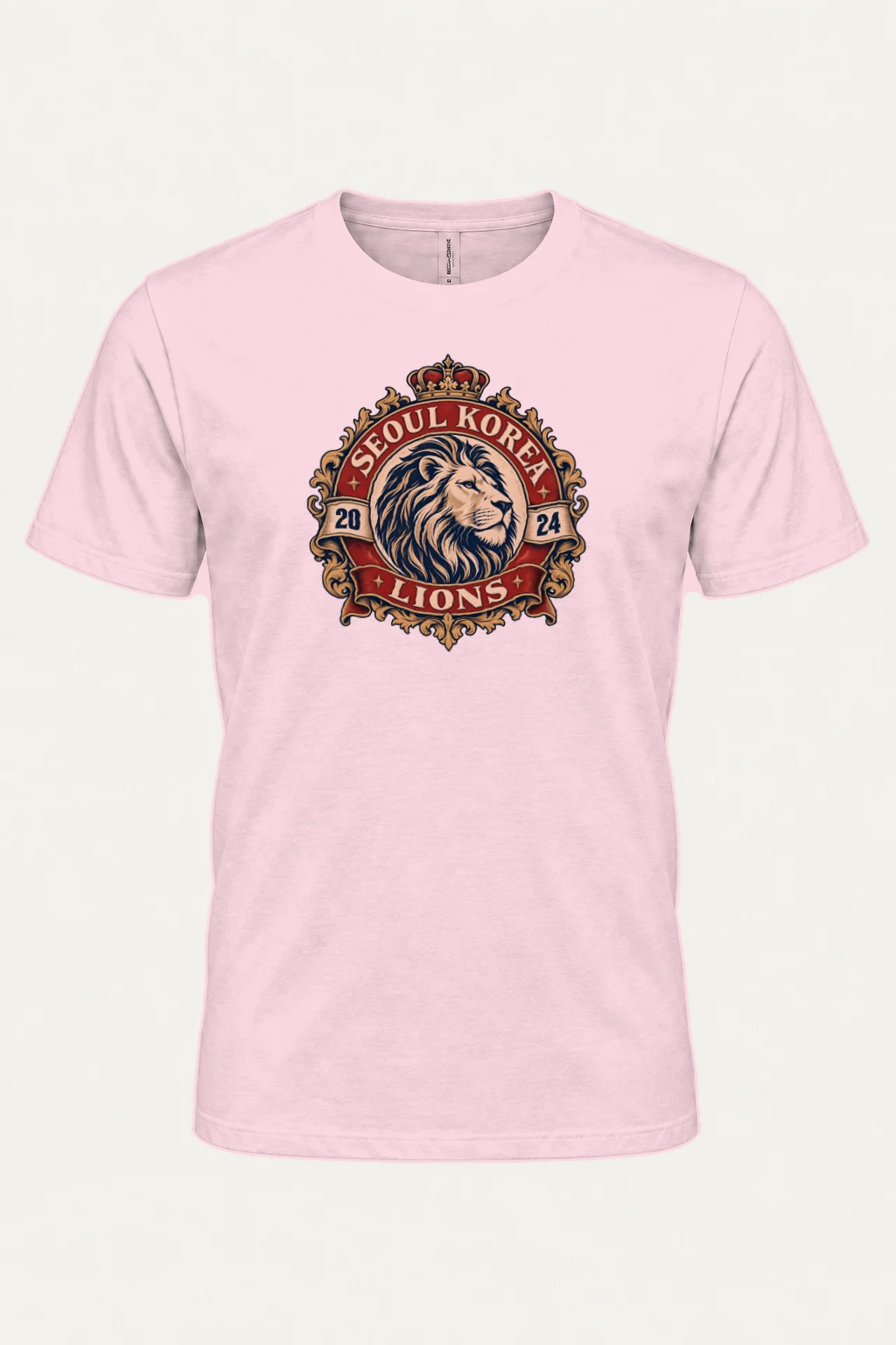 "Seoul Lions Crest" Heavyweight Unisex Crewneck T-shirt | Gildan 5000