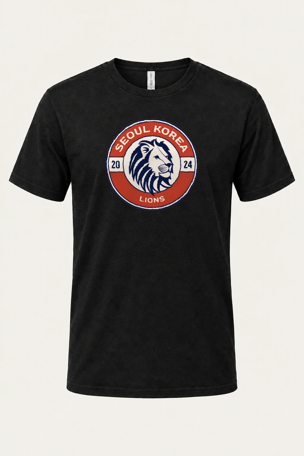 "Seoul Lions Emblem" Heavyweight Unisex Crewneck T-shirt | Gildan 5000