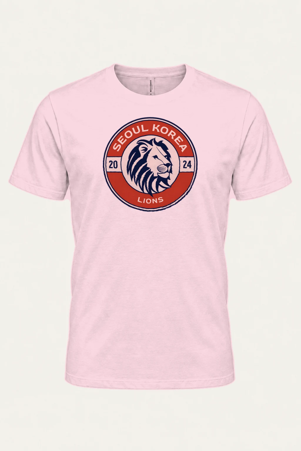 "Seoul Lions Emblem" Heavyweight Unisex Crewneck T-shirt | Gildan 5000