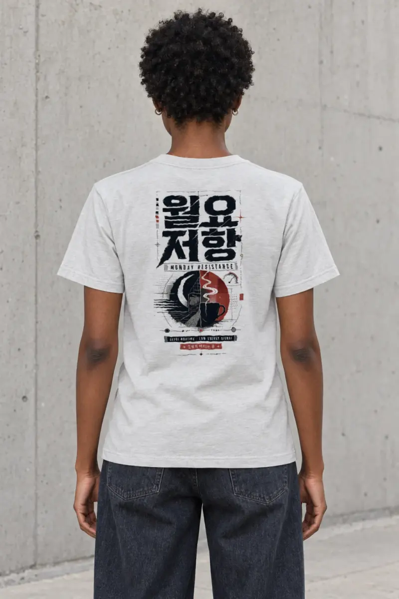 "Seoul Low Signal" Heavyweight Unisex Crewneck T-shirt | Gildan 5000