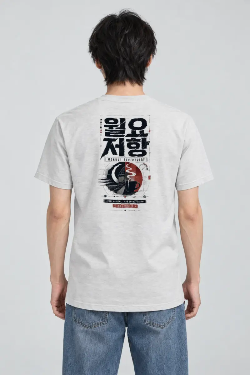 "Seoul Low Signal" Heavyweight Unisex Crewneck T-shirt