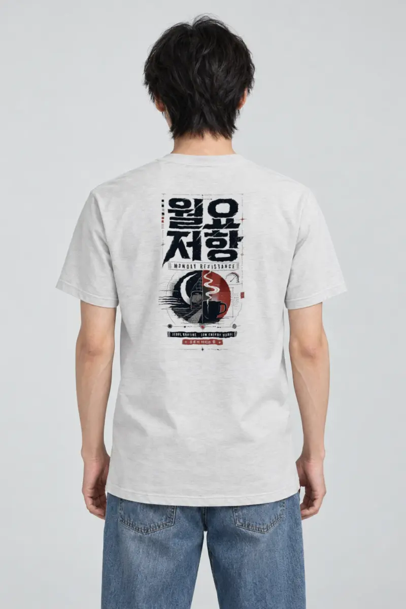 "Seoul Low Signal" Heavyweight Unisex Crewneck T-shirt