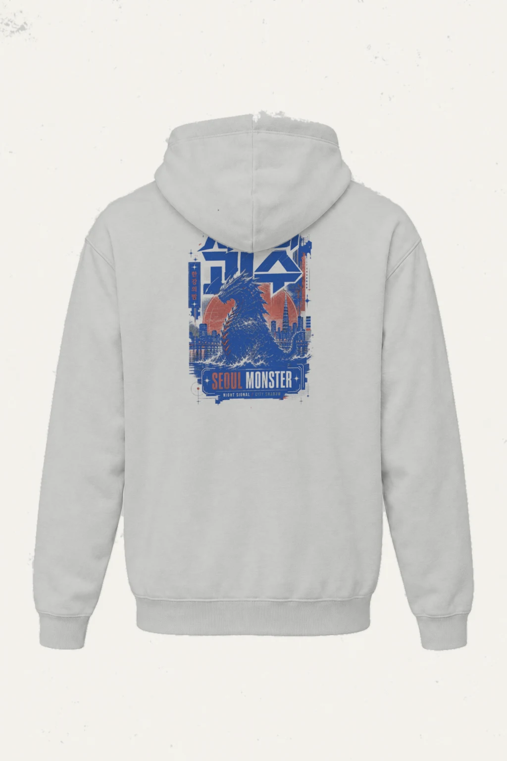 "Seoul Monster Night Signal" Heavy Blend Unisex Pullover Hoodie | Gildan 18500