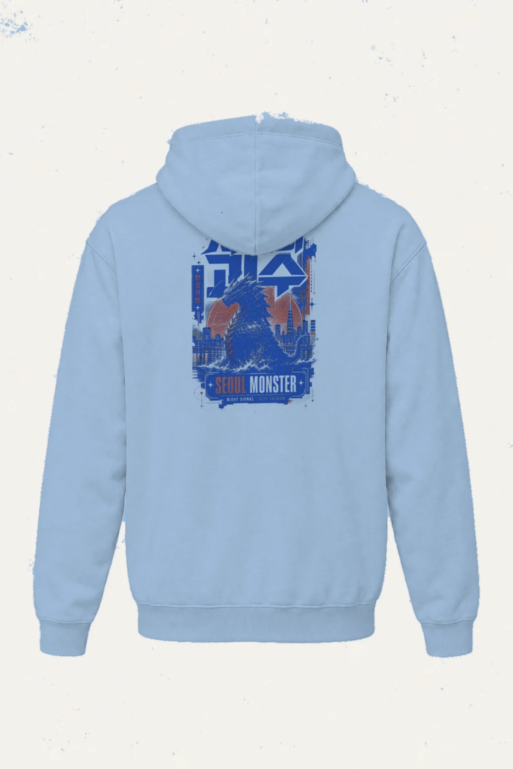 "Seoul Monster Night Signal" Heavy Blend Unisex Pullover Hoodie | Gildan 18500