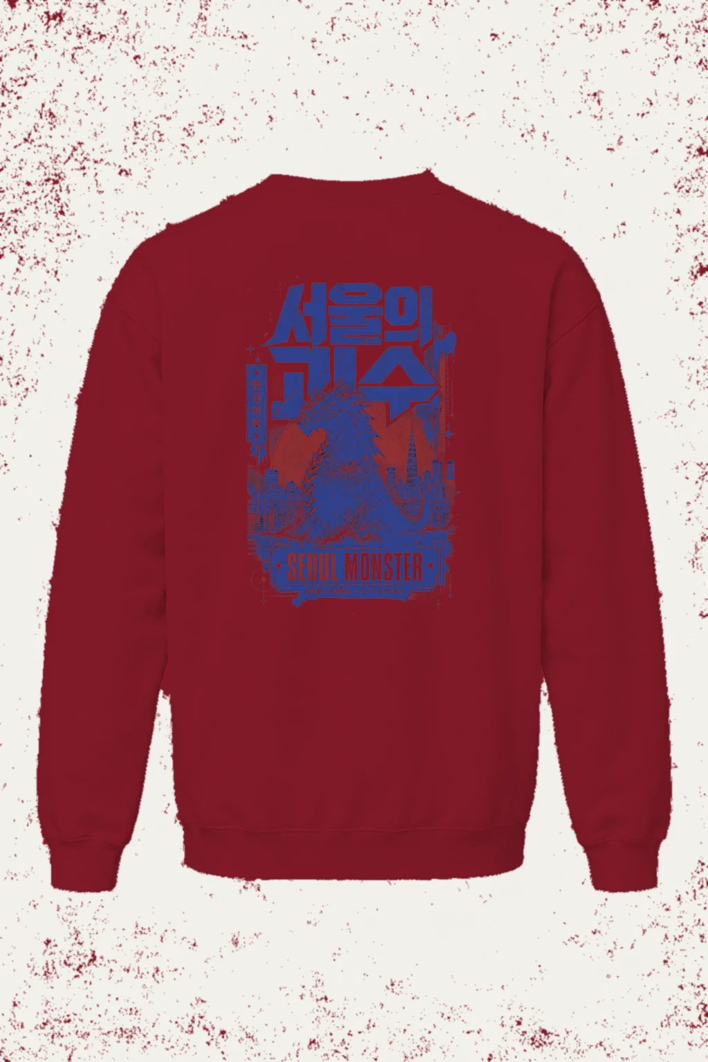"Seoul Monster Night" Unisex Sponge Fleece Crewneck Sweatshirt | Bella + Canvas 3901