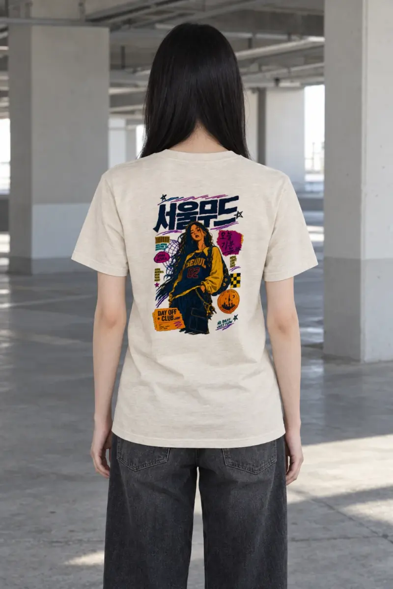 "Seoul Mood Archive" Heavyweight Unisex Crewneck T-shirt