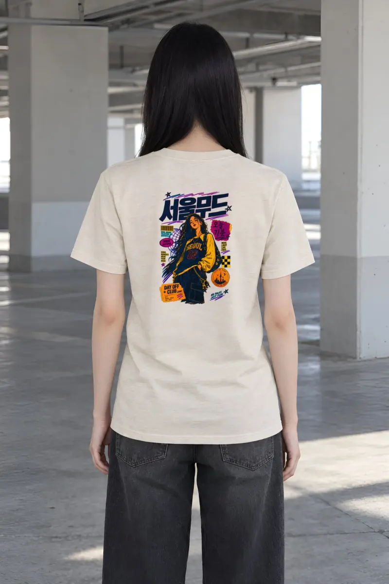 "Seoul Mood Archive" Heavyweight Unisex Crewneck T-shirt