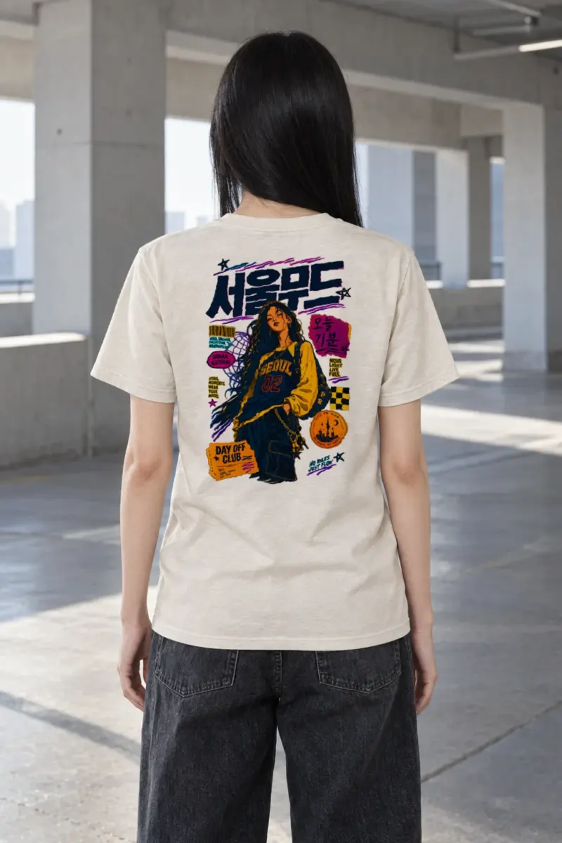 "Seoul Mood Archive" Heavyweight Unisex Crewneck T-shirt
