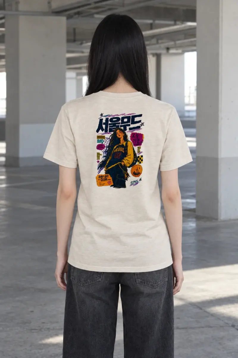 "Seoul Mood Archive" Heavyweight Unisex Crewneck T-shirt