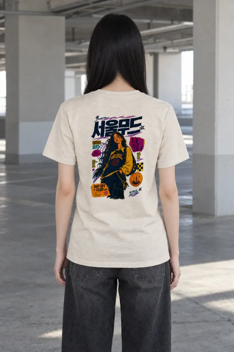 "Seoul Mood Archive" Heavyweight Unisex Crewneck T-shirt