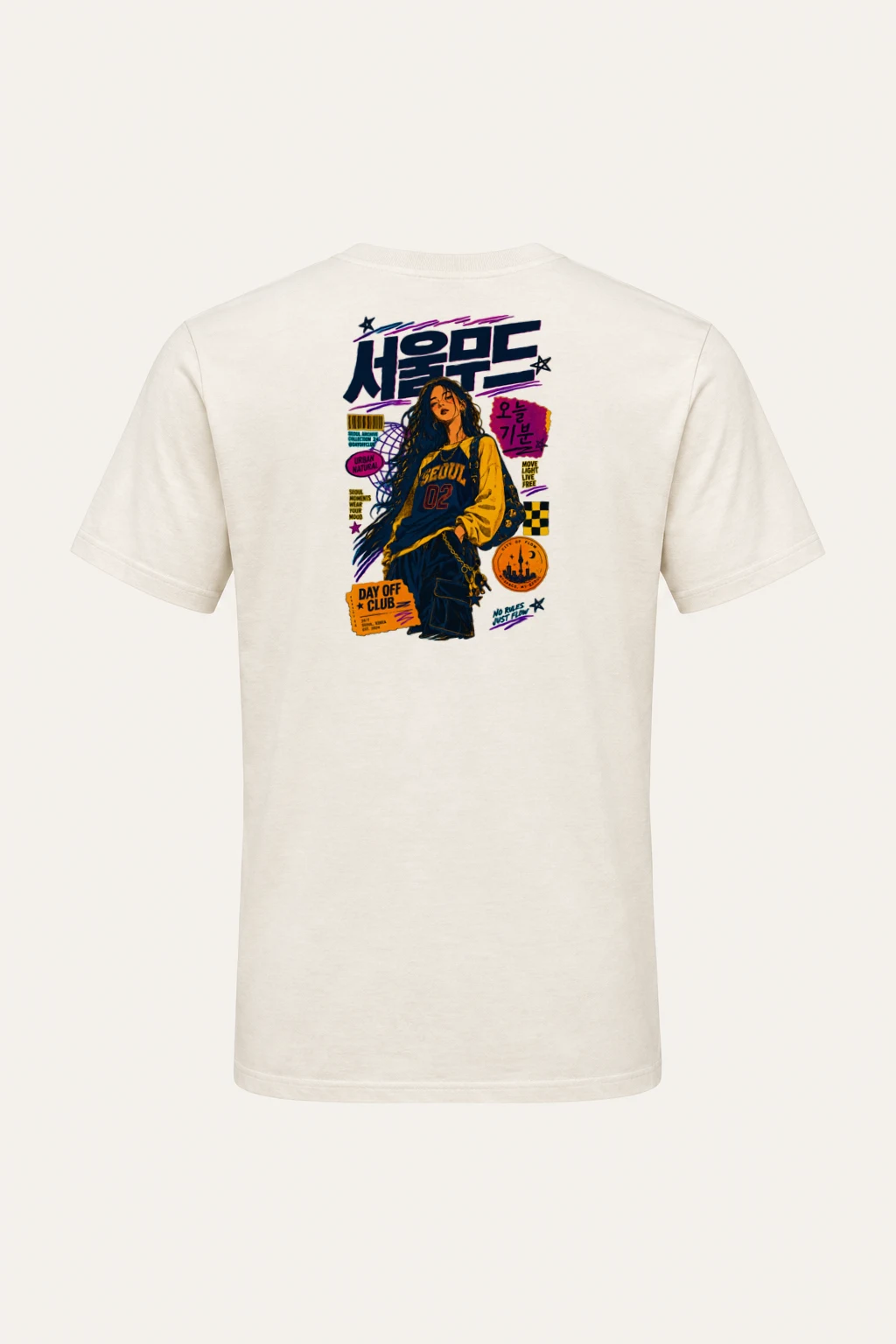 "Seoul Mood Archive" Heavyweight Unisex Crewneck T-shirt | Gildan 5000