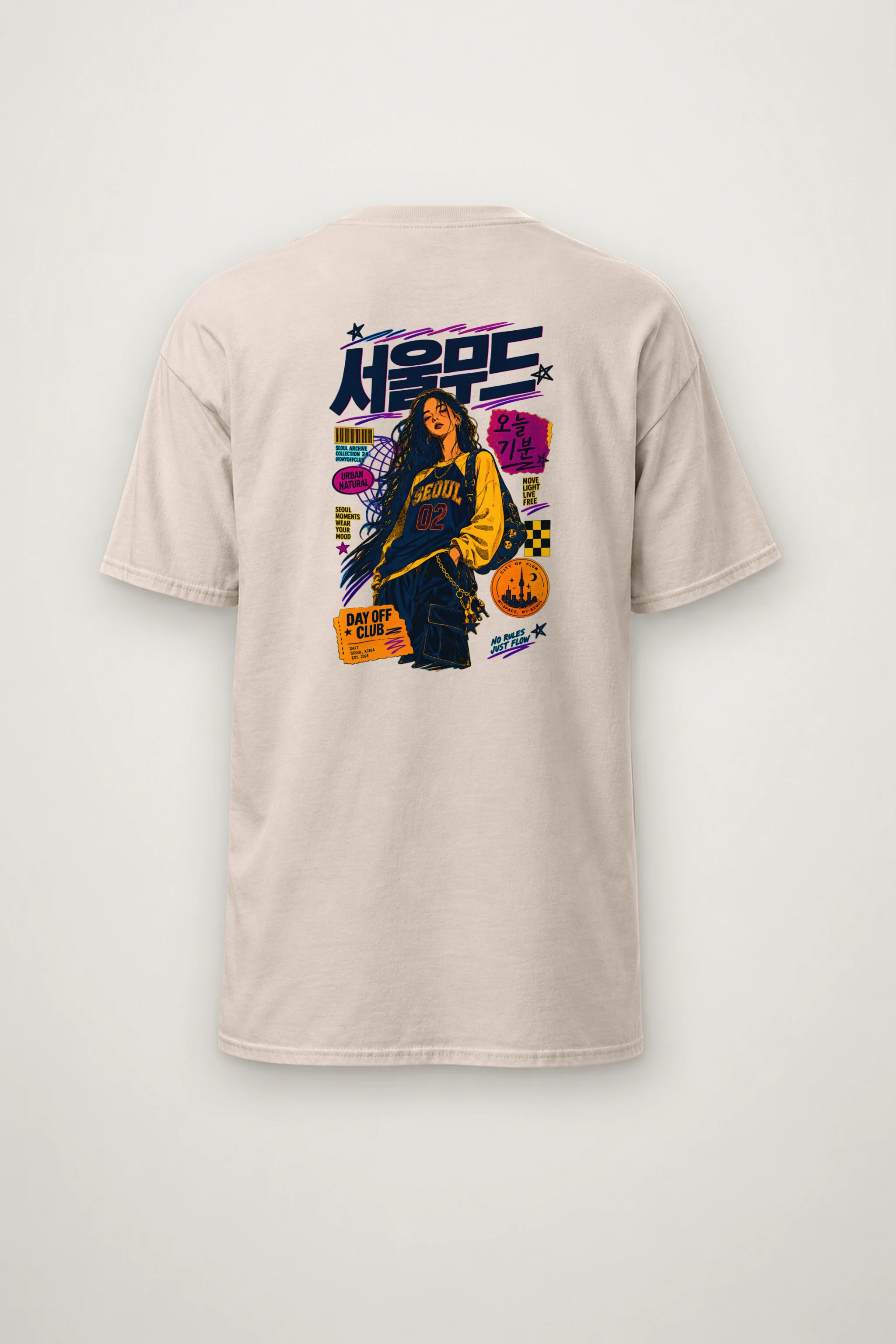 "Seoul Mood Archive" Heavyweight Unisex Crewneck T-shirt