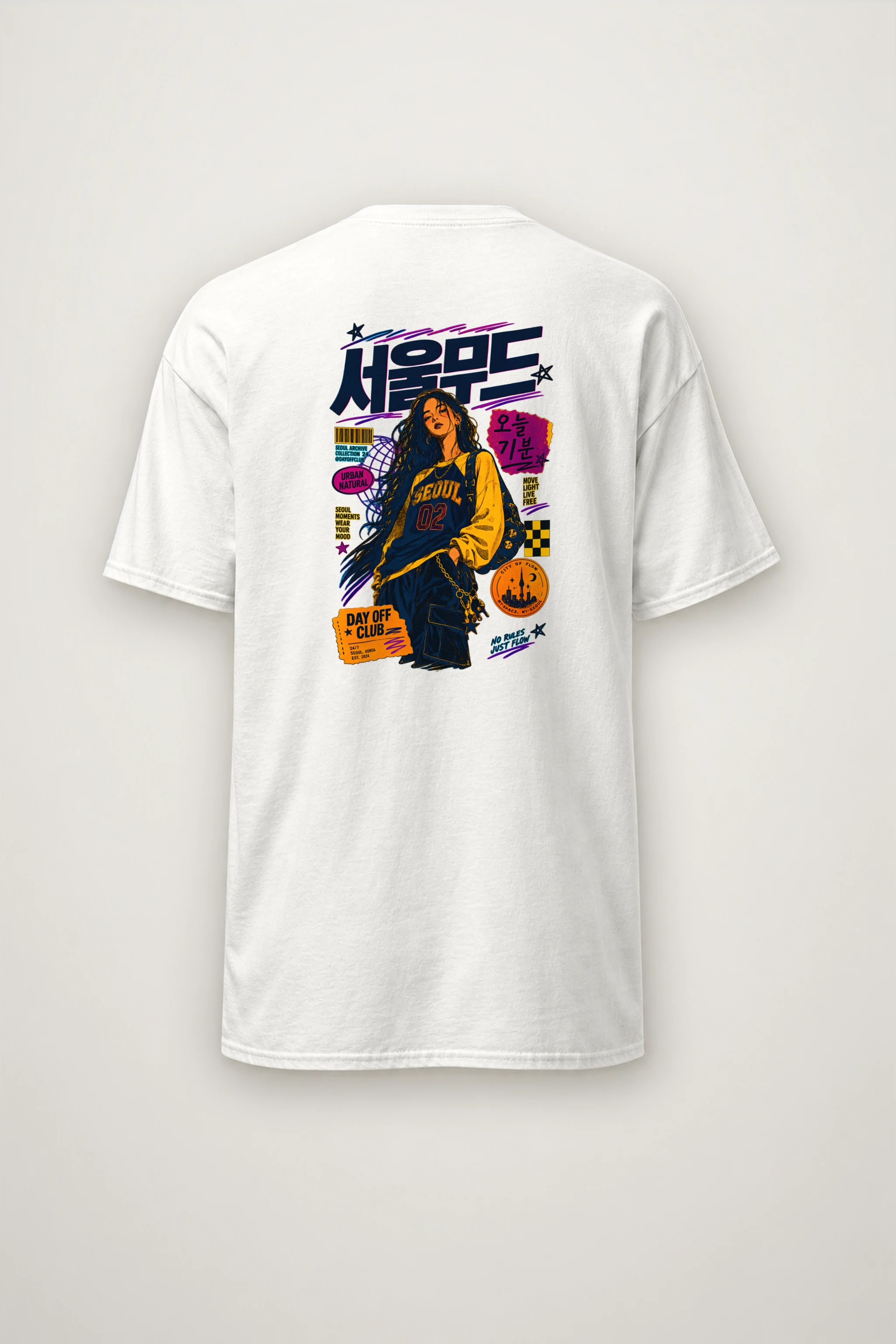 "Seoul Mood Archive" Heavyweight Unisex Crewneck T-shirt