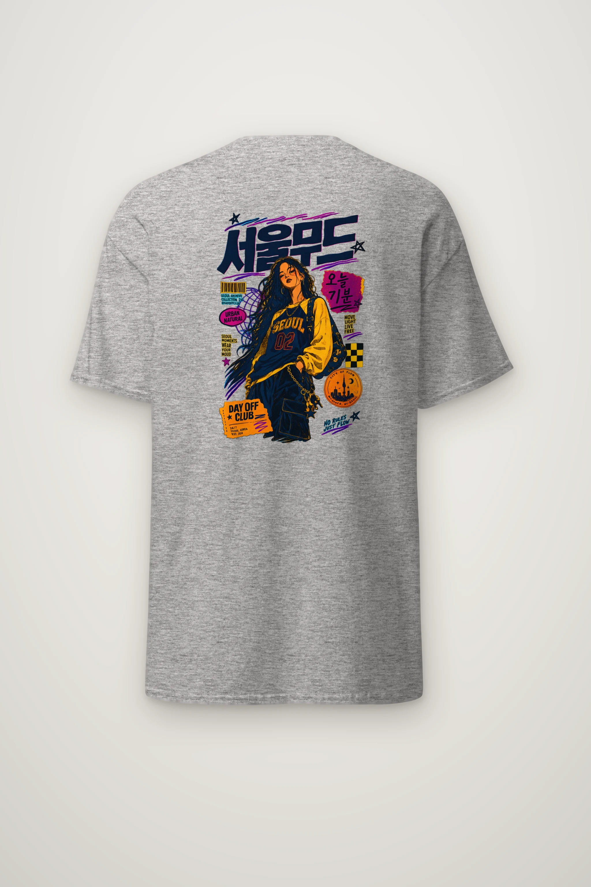 "Seoul Mood Archive" Heavyweight Unisex Crewneck T-shirt