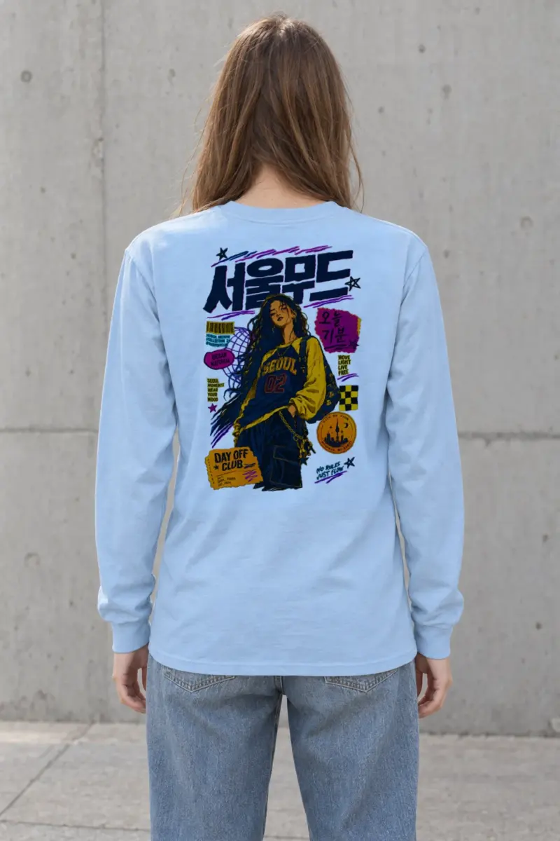 "Seoul Mood Flow" Unisex Longsleeve T-shirt